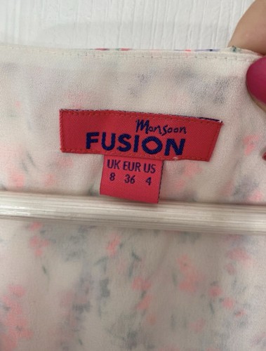 Abito estivo floreale Monsoon Fusion taglia 8 - Foto 3 di 6