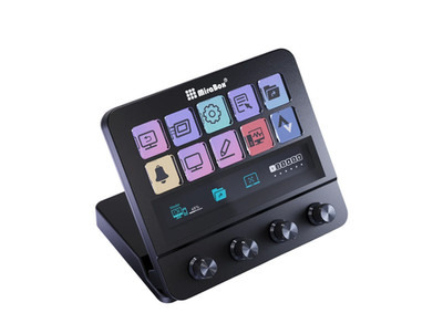 Mirabox N4 Stream Deck With Knob   LCD Button Live Content Creation Controller