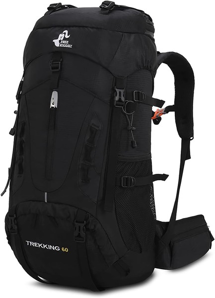 Wanderrucksack 60L Wasserdicht Leicht Mit Regenschutz Outdoor Sport Reisen-image
