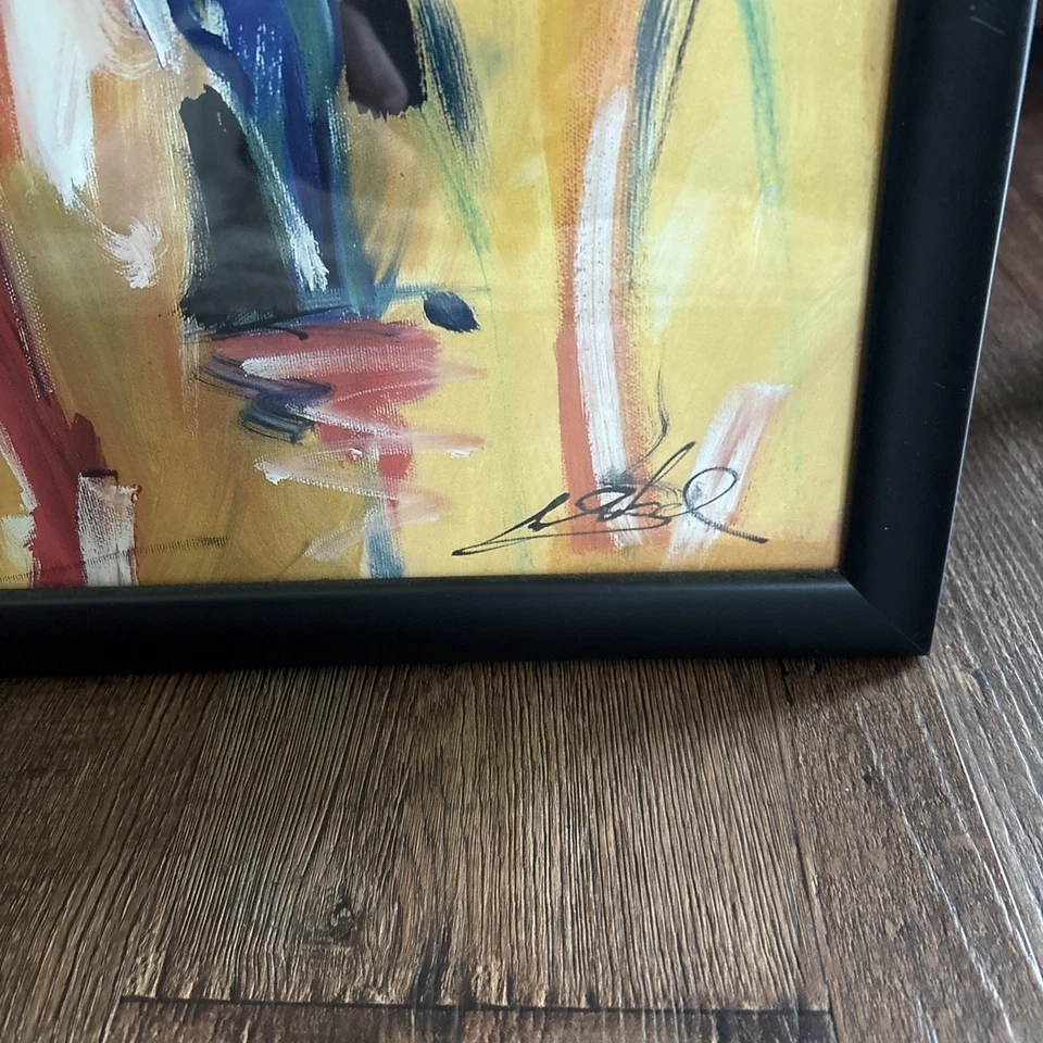 Set Of 2 ALFRED A. GOCKEL Framed Art Prints Jazz Explosion 1 & 2 - 20”x20” - Image 4 of 4