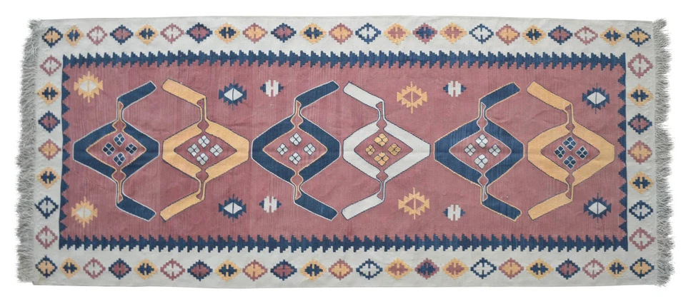 Alfombra de corredor turca de seda pura 37′′x 85′′. Alfombra Corredor Hecha a Mano Única RARA Nueva Foto 2 de 4