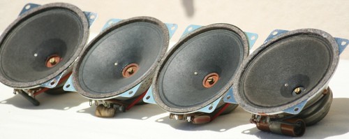 quad TWEETER ISOPHON AlNiCo 1950s speaker tweeters vintage telefunken magnet x4