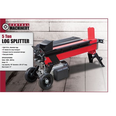 Electric Log Splitter 1.8 HP Split Firewood upto 10u0026#034; Diameter 5 TON |  eBay