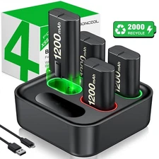 For Xbox One Series S X Controller Rechargeable Battery Pack + Charging Dock