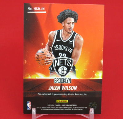 Jalen Wilson Hot Signatures AUTO Rookie RC 2023-24 NBA Hoops | eBay