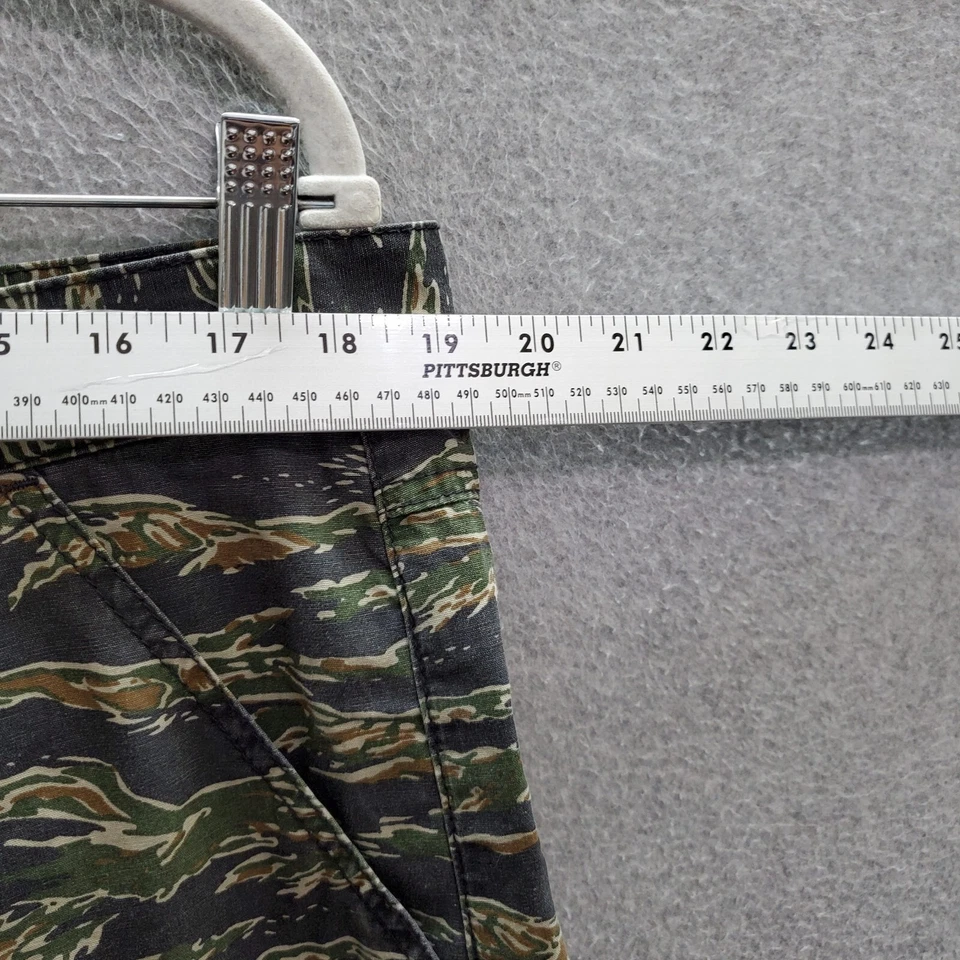 21 Hombres Hombres Pantalones Cortos 36 Verde Camuflaje Chino Bolsillos Cortados Informales Foto 3 de 4