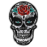 Mexican Skull AufnäHer Tribal Totenkopf AufbüGler Biker Patch Rocker Applikation