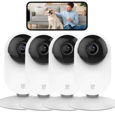 4 Stücke YI Überwachungskamera WLAN IP Home Kamera mit Bewegungsmelder Innen
