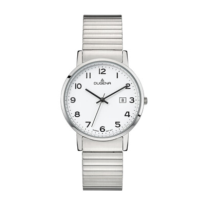 Dugena Herren-Armbanduhr 4460751 Moma Comfort, Quarz, Edelstahl, 3 bar