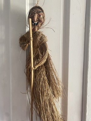 Primitive Straw Halloween Witch