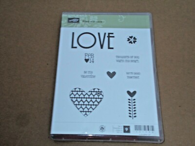 Stampin' Up FILLED WITH LOVE cling set of 9 (121154) | eBay