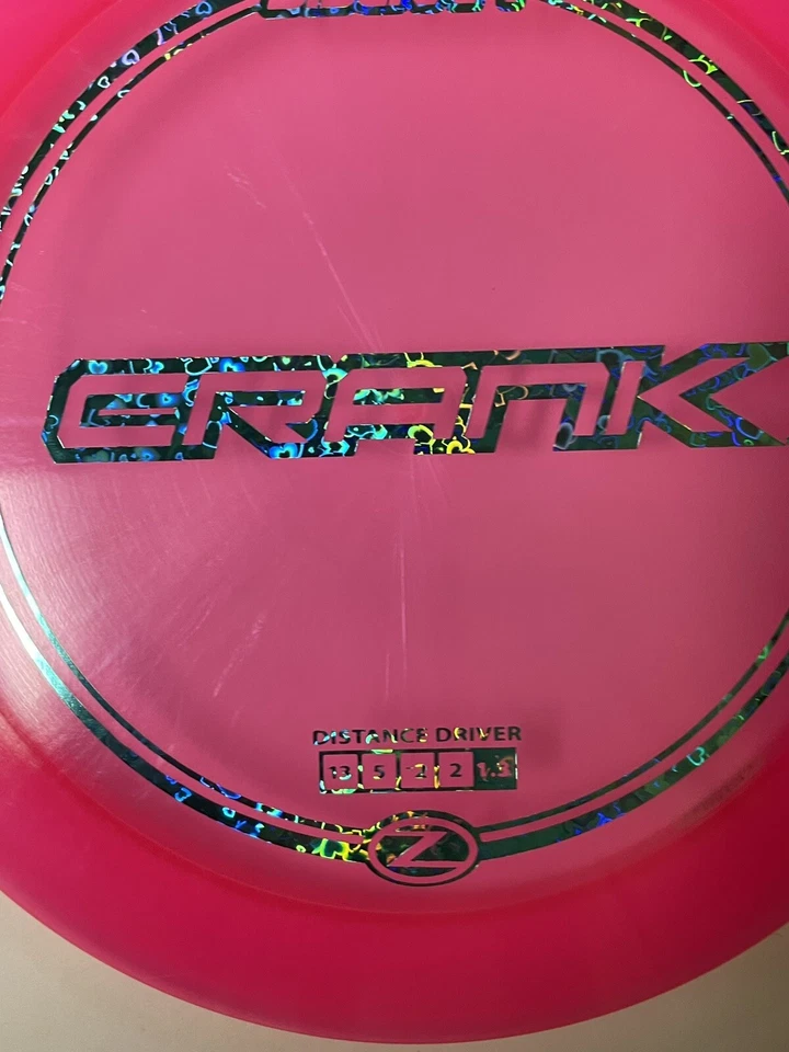 Discraft Z Crank Distance Driver Pink with Blue Plasma Stamp Disc Golf, 175 g - Image 3 of 4