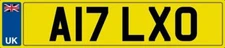 NUMBER PLATE A17 LXO CAR REGISTRATION ALEX O ALEXANDER ALEXA ALEXIA ALEXANDRA
