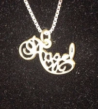 SILVER "ANGEL" NECKLACE 17 INCHES