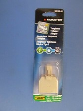 Monster Telephone T-Duplex Adapter Ivory  140158-00  NEW