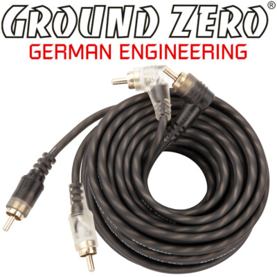 Ground Zero GZCC 5.1XLC - 5m 1-fach geschirmt Cinch Cinchkabel Stereokabel Neu
