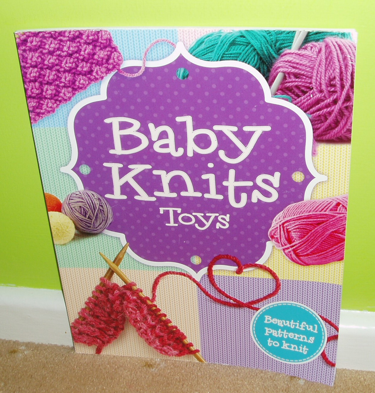Baby Knits toys booklet learn to knit instructions and 4 projects