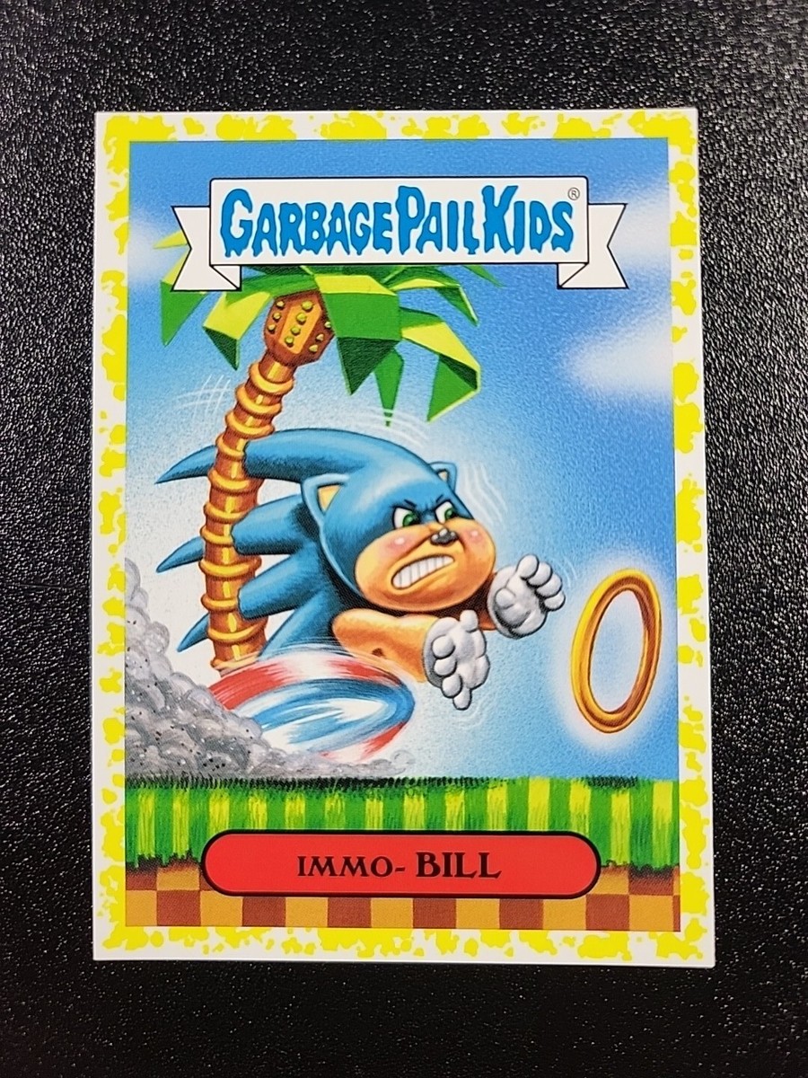 SP Yellow Border Parallel Sonic the Hedgehog Spoof Garbage Pail