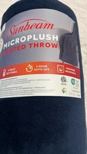 Sunbeam Throw Poseidon Microplush, 4 Heat Settings, 4-Hour Auto Shut-Off Winter