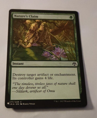 MtG Nature's Claim (Mystery Booster) Common English MINT