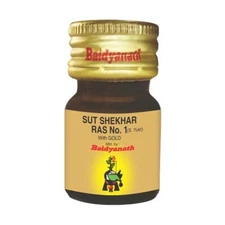 Baidyanath Sutshekhar Ras with Gold (Sw.Yu.) 25 tabs, Pack of 2, Hyperacidity