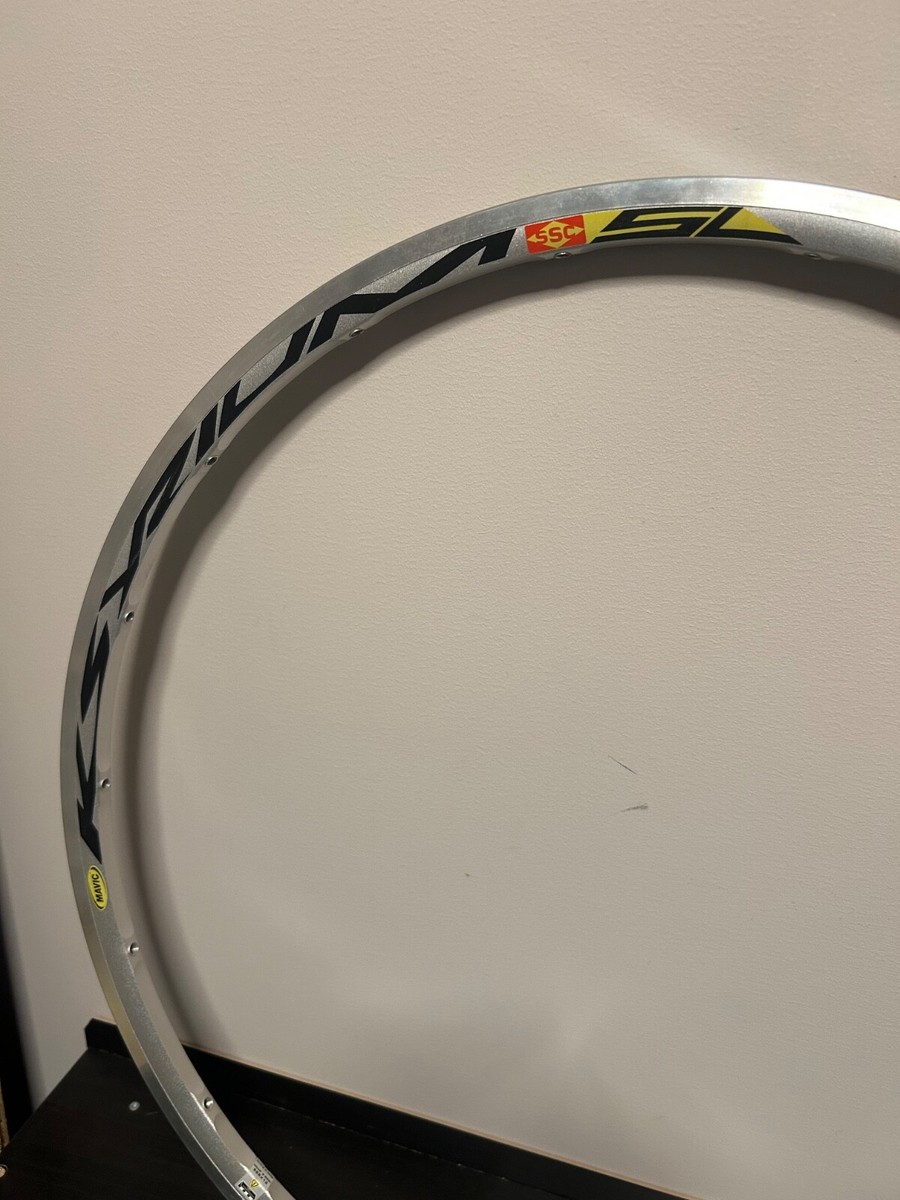 New Mavic Ksyrium SL SSC Front Rim 622 x 13c. 18H Silver NOS