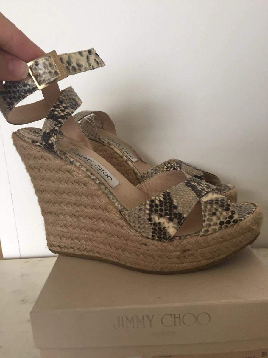 Snakeskin espadrilles best sale platform