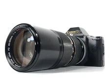 [Exc+5] Canon T70 35mm SLR Film Camera + FD 80-200mm f/4 S.S.C Zoom Lens Japan