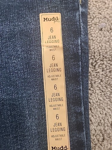 Kids Girls Mudd Mid-Rise Jean Legging Adjustable Waist Size 6 - Picture 2 of 5