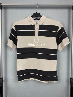 トップス FRED PERRY 90s Logo Polo Shirt Fred Perry 90s Vintage Mens Big Logo Polo Shirt Size S | eBay