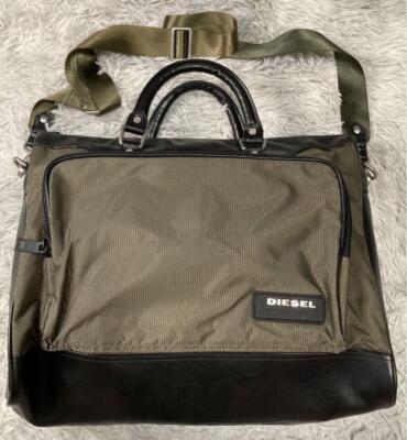 バッグ diesel Archive leather shoulder bag 2way DIESEL Vintage 2Way Shoulder Large Boston Bag y2k Black