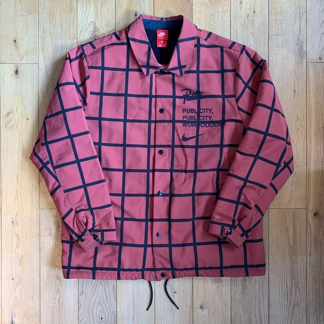 Nike x Patta Coach Jacket Mars Stone size L from Japan