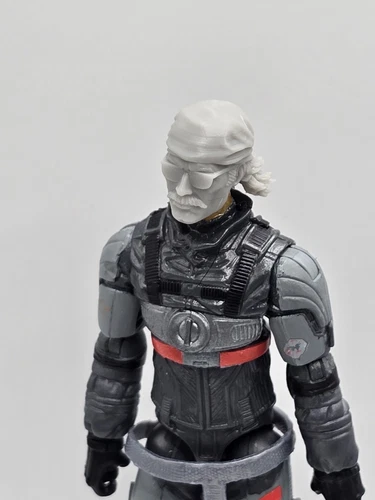 3d Printed HOT SAUCE HEAD  1:18 3 3/4" GI Joe 25th Anniversary B10