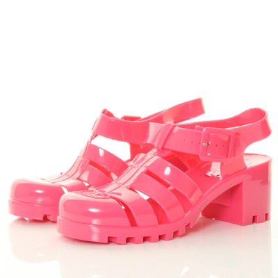 pink jelly heels