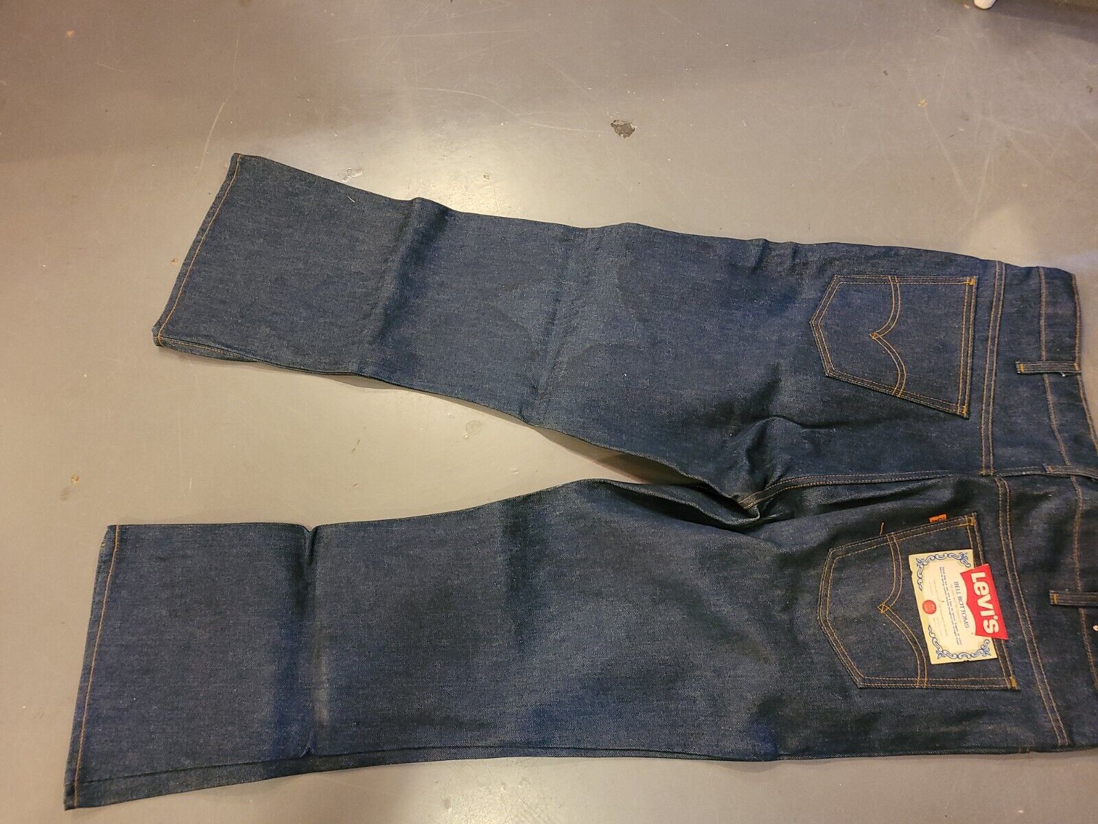 Vintage New Levis 646 Bell Bottoms Denim Jeans 42X30 Made in USA