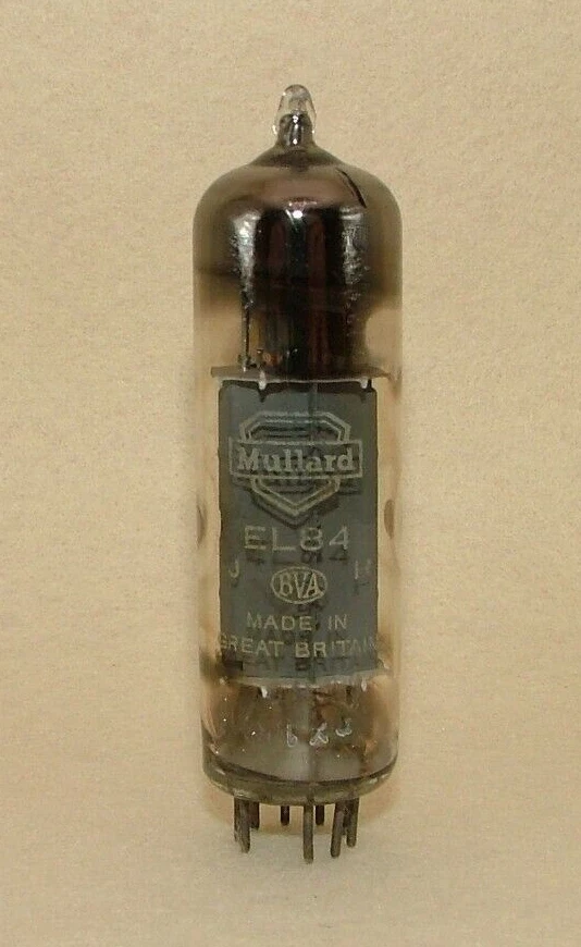 MULLARD MADE IN Holland EL84 6BQ5 Tubo Valvola Stampa Giallo Usato MULLARD MADE IN Holland EL84 6BQ5 Tubo Valvola Stampa Giallo Usato