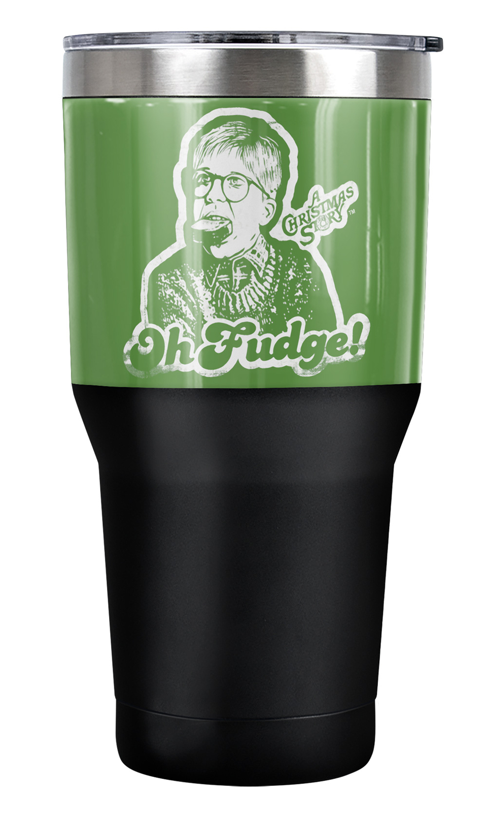 A Christmas Story Oh Fudge Tumbler 30oz Vacuum Insulated Double Wall