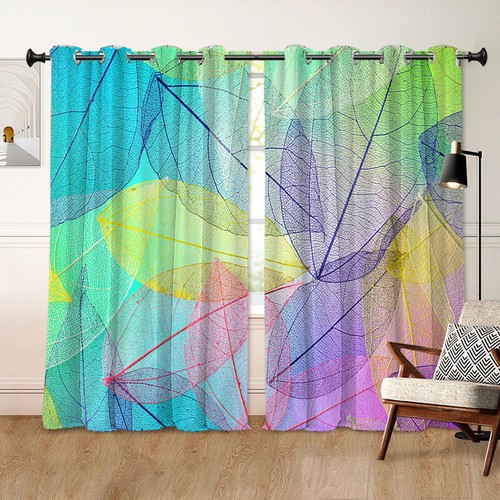3D Leaf Vein Simplicity Series Printed Bedroom Living Room Sunshade Curtains - Picture 21 of 21