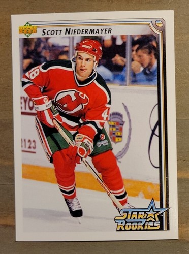 1992-93 Upper Deck Scott Niedermayer Star Rookies Hockey RC Card #406 NJ Devils - Picture 1 of 2