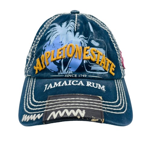 Cappello Appleton Estate adulto blu giamaica rum 1749 berretto con cinturino ricamato
