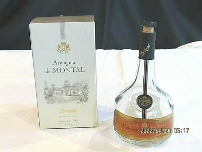 Armagnac de Montal VSOP Cognac Empty Bottle and Box