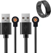 Magnetic Smart Ring Charger Cables - 2 Packs Universal Replacement Charger- 4 Mm