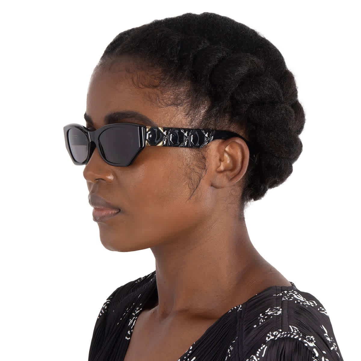 Женские солнцезащитные очки Dior LADY 9522 B1I Серый кошачий глаз CD40147I 01A 53 75890₽