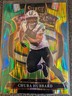 2025 Panini-Select Football Chuba Hubbard Green & Yellow Shock Prizm #43