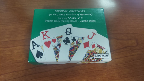 Playing Cards Maxine Shoebox Greetings  Hallmark Double Deck Jumbo Index