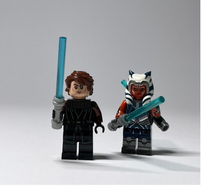 Custom Jedi Anakin Skywalker und Asoka Tano Star Wars Minifiguren