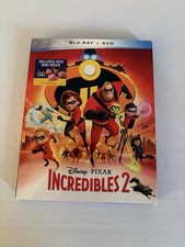 Disney Pixar Incredibles 2 Blu-ray, DVD, Digital 2018 with Slipcover