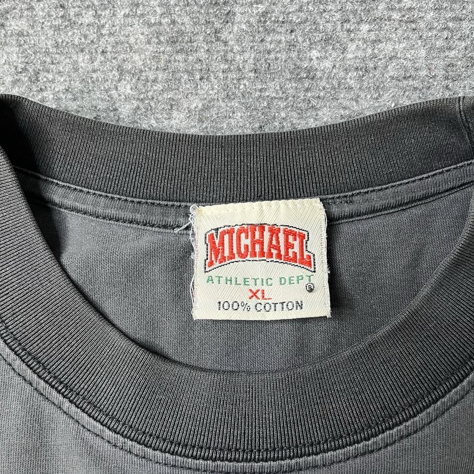 Camiseta De Colección Eminem 8 Millas Desgastada Película Promo Rap Camiseta Para Hombres XL Desteñida Negra Foto 3 de 4