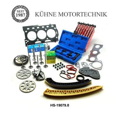 HS-19079.8 Zylinderkopfdichtung Satz + Steuerkette für VW Seat 1,2 12V AZQ BZG