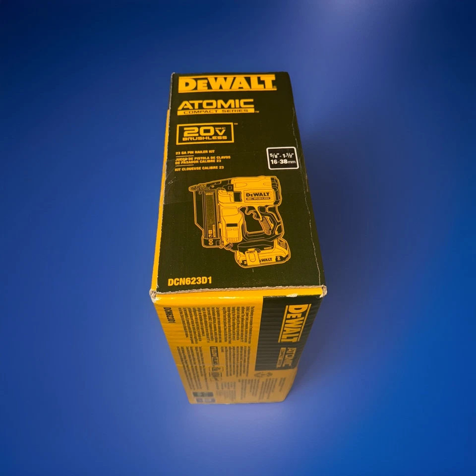 DEWALT 20V MAX Kit de clavadora de clavadora de pasador calibre 23 inalámbrico de iones de litio - NUEVO DCN623D1 Foto 4 de 4